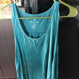 Super Soft Loose Blue Tank